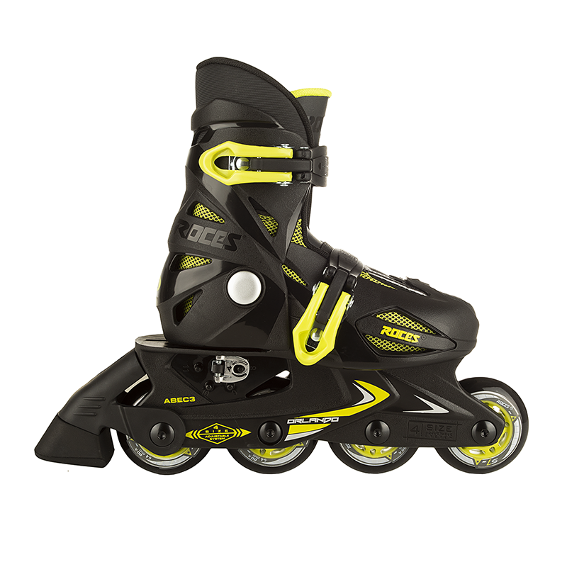 تصویر اسکیت کفشی روسز اورلاندو ABEC 3 - III اصلی | مشکی/سبز - ۲۹-۲۵ 